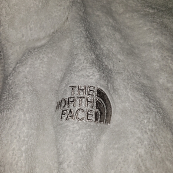 North face white Zippered front with front and back logo size large - Picture 9 of 9